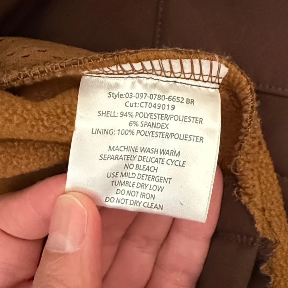 Men’s Roper soft shell jacket brown 2XL - Picture 8 of 8